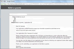 ScholarOne example email